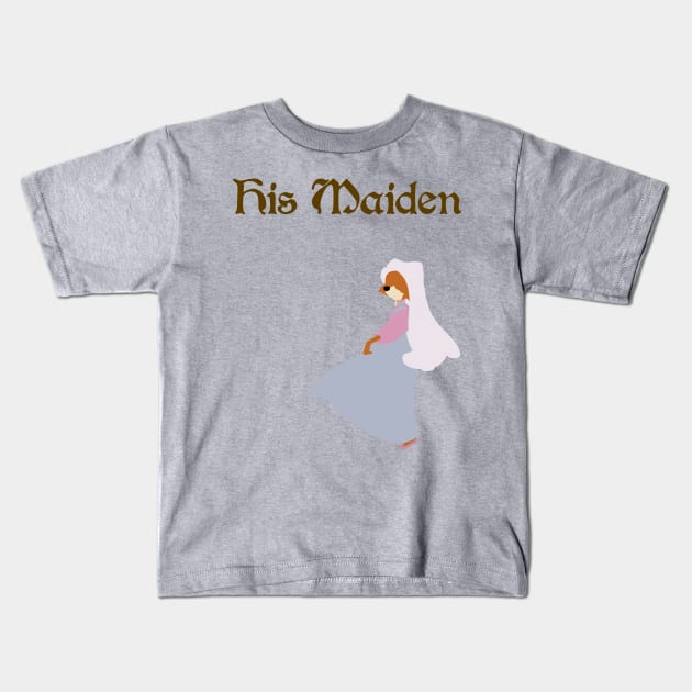 His Maiden Kids T-Shirt by Kaztiel